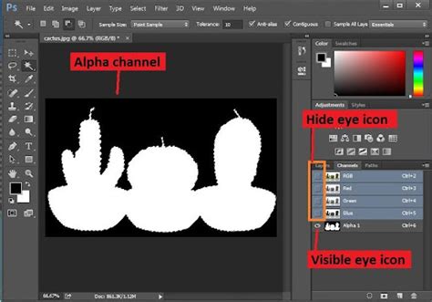 photoshop remove alpha channel.